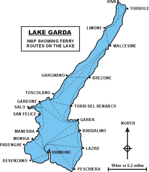 route planner calais to lake garda