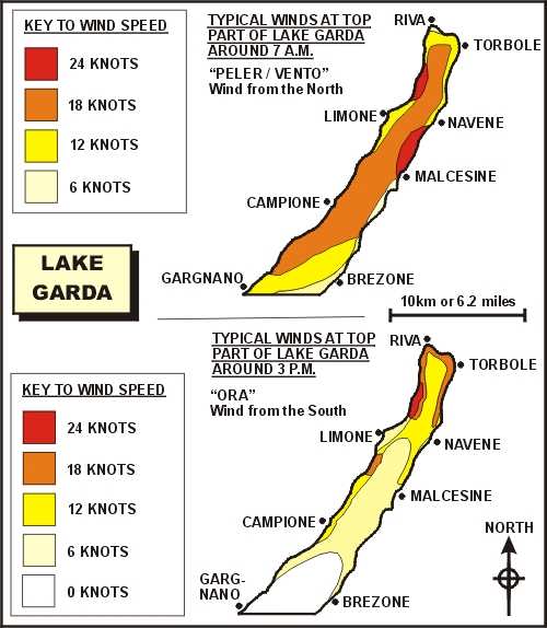 Lake Garda wind maps Lake Garda wind maps
