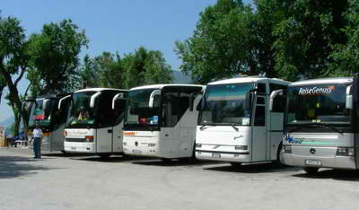 You'll find lots of coach tours going around Lake Garda