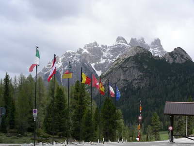 The majestic Dolomite mountains
