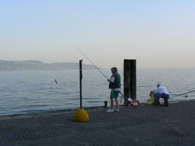 Evening fishing at Gargnano