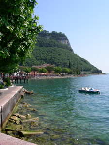 Garda is where the east coasts starts to get mountainous Garda is where the east coasts starts to get mountainous