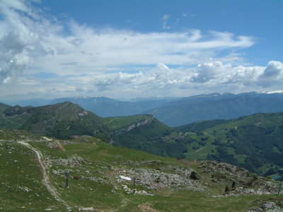 From Monte Baldo you can hike inland From Monte Baldo you can hike inland