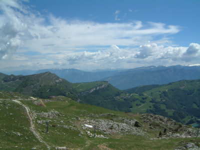 From Monte Baldo you can hike inland