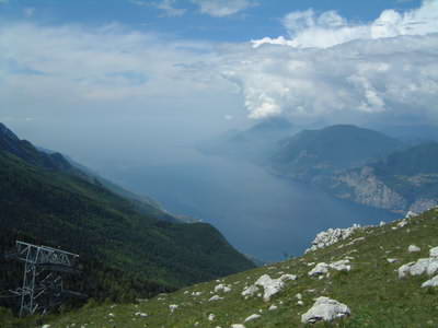 The view from Monte Baldo over Lake Garda is truly spectacular!