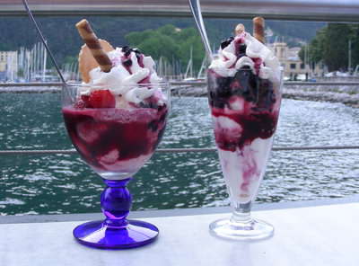 Having ice cream by the lakeside is the way to go! Having ice cream by the lakeside is the way to go!