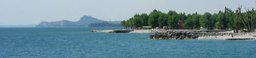 The blue waters of Lake Garda