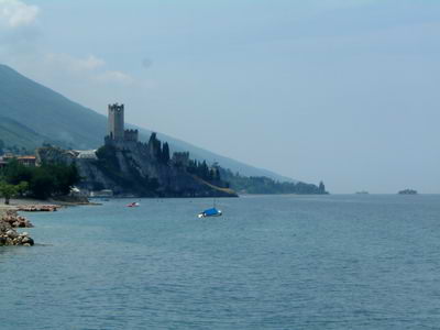 The castle dominates the skyline of the town