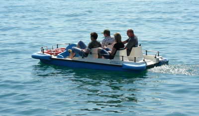 Pedalos are for big kids as well as smaller ones!