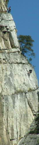 There is some awesome rock climbing at Lake Garda