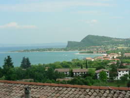 Looking from San Felice area back to the rock of Manerba