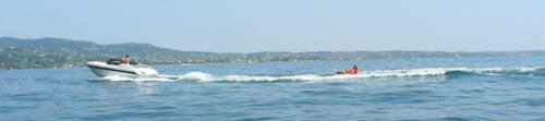 Flying over the water with the wind in your hair...very enjoyable on a hot day!