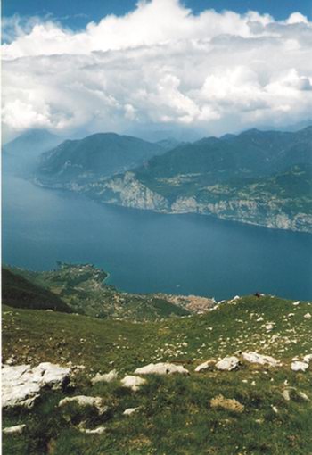Viewing the lake from the top of Monte Baldo makes it easier to see how it was formed