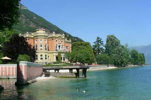 One of the beautiful villas you can stay at on Lake Garda