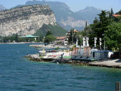 Torbole is really well geared up for windsurfers Torbole is really well geared up for windsurfers