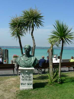 Catullus's bust at Sirmione Catullus's bust at Sirmione