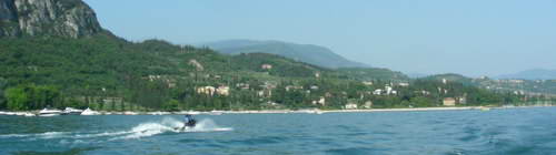 Jet skiing near Garda town