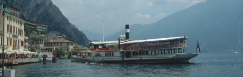 Paddle steamer at Limone