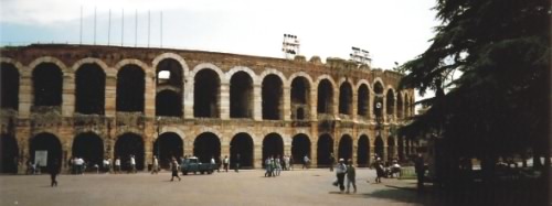 The Roman amphitheatre at Verona The Roman amphitheatre at Verona